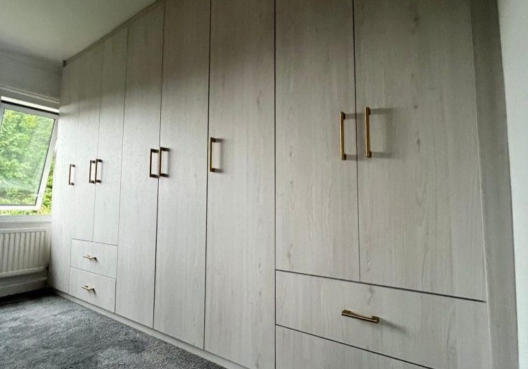 Replacing Fitted Wardrobes in Leeds with Modern clean style